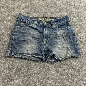 Limited Too Denim Shorts Girls Size 12 Slim Blue Dark Wash Casual Jean Shorts